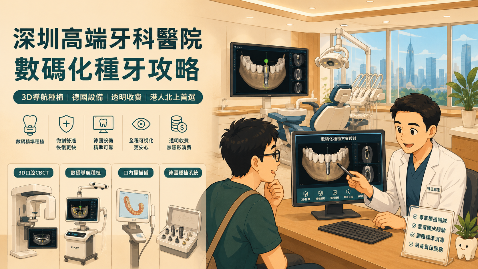 香港人深圳睇牙攻略：避開黑店揀啱醫院，附專車接送同粵語陪診服務資訊