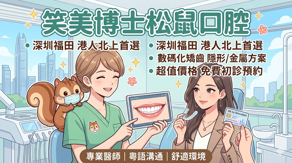 广东深圳笑美博士松鼠口腔怎麼樣？牙齒矯正價錢、營業時間、預約檢查資訊整理